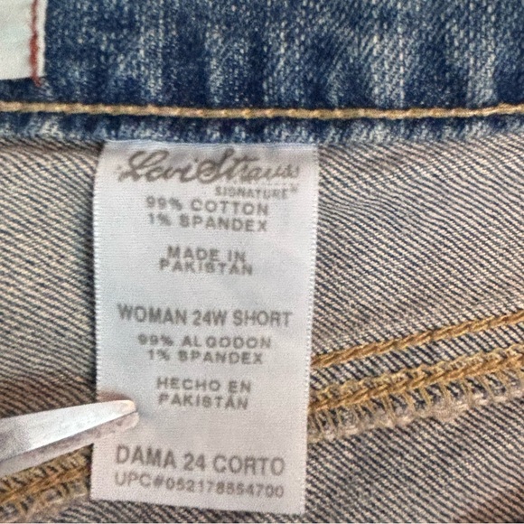 Levi Strauss Signature 24W Short Stretch Mid Rise Bootcut Jeans - Picture 9 of 11
